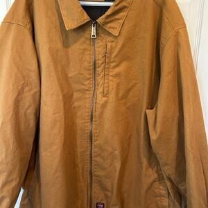 Wrangler Workwear Men's Canvas Shirt Jacket - Duck Brown - Size 3XL - EUC